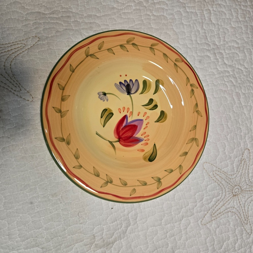 Pfaltzgraff Hand Painted Lunch Plate Dishwasher Safe Microwave Safe 9 inches
